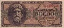Grecia 500000 Drachmes - Zeus - 1944 - P.126a