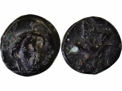 Greece (Aeolis) Larissa Phrikonis - Bronze, Bull\'s Head - 4th Century BC