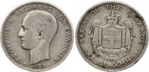 Greece 1 Lepta George I - 1873 A Paris - Silver