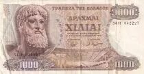 Greece 1000 Drachmai  - Zeus - 1970