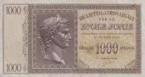 Greece 1000 Drachmai Caesar head - Isole Jonie - 1941 - S&eacute;rial 255067