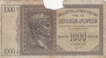 Greece 1000 Drachmai Caesar head - Isole Jonie - Good - P.M.17