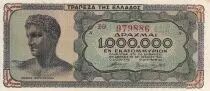 Greece 1000000 Drachmes - God - Parthenon - 1944 - P.127a