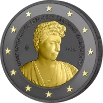Greece 150 years of Pénélope Delta - 2 Euros Commémo. Ruthenium 2024