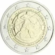 Greece 2 Euro Marathon battle - 2010 - Bimetal