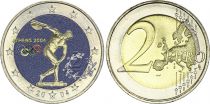 Greece 2 Euros - 2004 Summer Olympics - Colorised - 2004