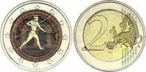 Greece 2 Euros - Marathon - Colorised - 2010