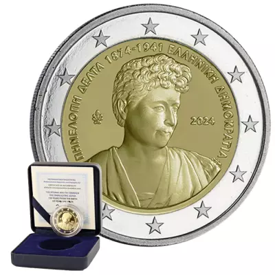 Greece 2 Euros Comm�mo. 2024 Proof - 150 years of Penelope Delta