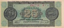 Greece 25000000 Drachmes - Coins  - 1944 -  P.130b