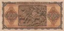 Greece 5000 Drachms - Woman - Monument - 1943