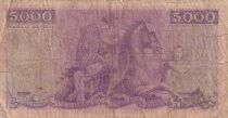 Greece 5000 Drachms - Woman and child - Mythical horse - ND (1947) - P.177