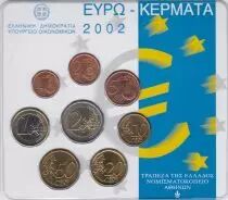 Greece UNC Set Greece 2002 - 8 euro coins