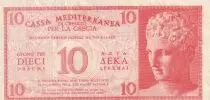 Griechenland 10 Drachms - Cassa Mediterranea  - 1941