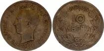 Griechenland 10 Lepta George I - 1869 - KM.43 - VF
