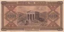 Griechenland 10000 Drachms - Man - Woman - Temple - 1942 - Serial AK - XF - P.120