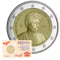 Griechenland 150 years of P&eacute;n&eacute;lope Delta - 2 Euros Comm&eacute;mo. UNC 2024