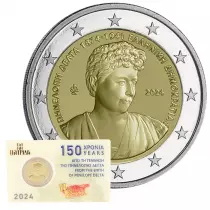 Griechenland 150 years of P&eacute;n&eacute;lope Delta - 2 Euros Comm&eacute;mo. UNC 2024