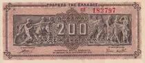 Griechenland 200 millions de Drachmes - Gravure -1944 - Serial ZZ - XF to AU - P.131a