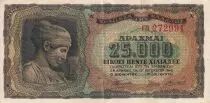 Griechenland 25000 Drachms - Woman - Monument - 1943 - Serial B - XF - P.123