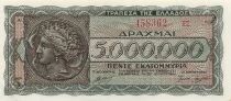 Griechenland 5000000 Drachmai - 1944 - P.128b