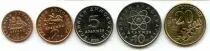 Griechenland SET.1 Set of 5 coins with famous figures