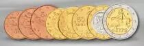 Griechenland SET.10 Complete set 2010 - 8 coins