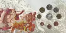 Griechenland UNC Set Greece 2005 - Mount Olympus - 9 euro coins