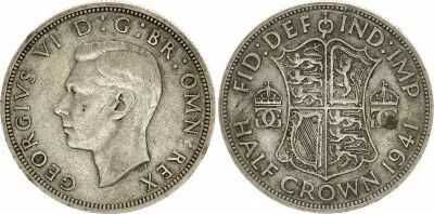Gro�britannien 1/2 Crown Georges VI - 1941 - VF - KM.856 - Silver