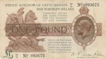 Gro&szlig;britannien 1 book - Portrait of King George V - Westminster Palace - ND (1917-1923)