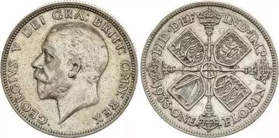 Gro�britannien 1 Florin - Georges V - 1933 Argent