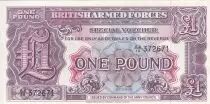 Gro�britannien 1 Pound - British Armed Forces - ND (1948 - Serial AA.10 - P.M22