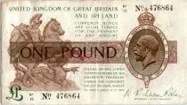 Gro&szlig;britannien 1 Pound King George V and St George - 1922 - K1 12