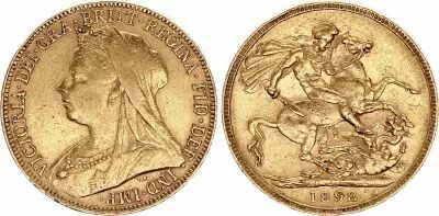 Gro�britannien 1 Souverain - Queen Victoria - Gold - 1898