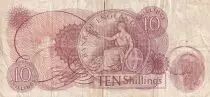 Gro&szlig;britannien 10 Shillings - Elizabeth II - Britannia - ND (1962-1966) - F - P.373b