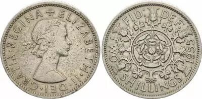 Gro�britannien 2 Shillings Various years - Coat of arms, Elisabeth II