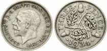 Gro&szlig;britannien 3 Pence various years - Coat of arms, George V, silver