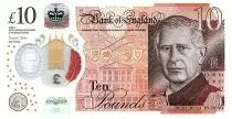 Gro&szlig;britannien 5 Pounds - Charles III - Sir Winston Churchill - Westminster palace - Polymer - 2023 (2024)