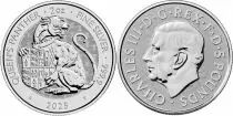 Gro&szlig;britannien 5 Pounds Charles III - The royal Tudor Beasts - Queen\'s Panther - 2025 - 2 Oz Silver