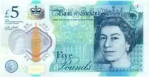 Gro�britannien 5 Pounds Elizabeth II - Winston Churchill - 2016 Polymer
