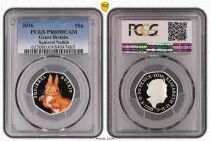 Gro&szlig;britannien 50 Pence 2016  - Squirrel Nutkin - PCGS PR 69