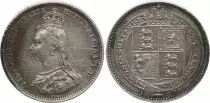 Gro�britannien 6 Pence 1887 - Victoria Jubilee effigy