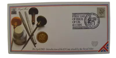 Gro�britannien First Day of Issue 1 Pound Coin - 1983