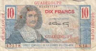 Guadalupa 10 Francs - Colbert - Series S.10 - ND (1947-1949)