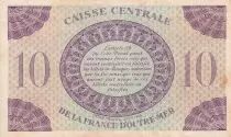 Guadalupa 10 Francs - Marianne - Cross of Lorraine - 1944 - Serial GE - XF to AU - P.27