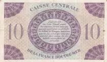 Guadalupa 10 Francs - Marianne - Cross of Lorraine - 1944 - Serial GE 910933