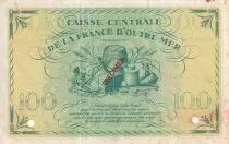 Guadalupa 100 Francs - Marianne - Specimen - 1943 - Serial PP - VF to XF - p.29s