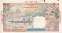 Guadalupa 1000 Francs - French union - Specimen - 1946 - XF to AU - P.37s