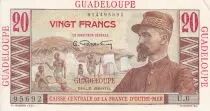 Guadalupa 20 Francs - Emile Gentil - 1946 - Serial U.6 - AU to UNC - P.33