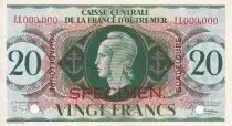 Guadalupa 20 Francs - Specimen - 1944 - UNC - P.28