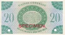 Guadalupa 20 Francs - Specimen - 1944 - UNC - P.28